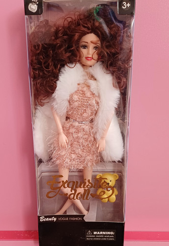 عروسک مدل باربی مفصلی برندexquisite doll اورجینال و جعبهدار قد ۳۰ سانتیمتر