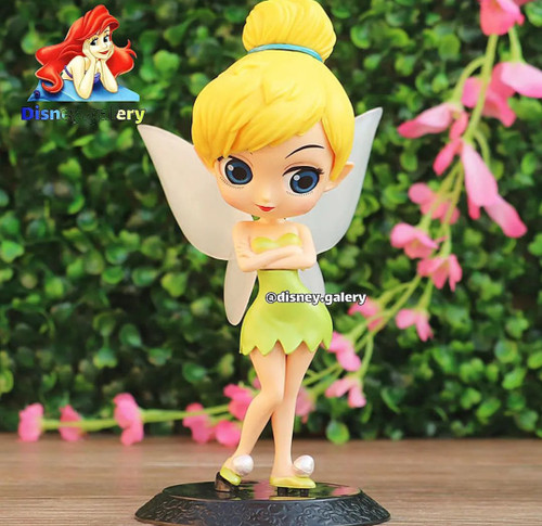 فیگور کلکسیونی دیزنی مدل تینکربل برند کیوپاسکت خشک و شکننده نیست قابل شست و شو و فاقد حساسیت جنس پیویسی ارتفاع ۱۵ سانت