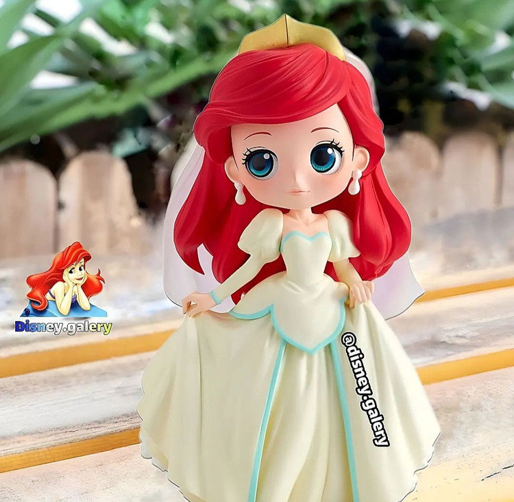 فیگور کیوپاسکت مدل پری دریایی عروس جنس پیویسی و سیلیکون فشرده خشک و شکننده نیست قابل شستشو و فاقد حساسیت