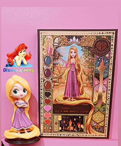 ست لوازم آرایشی فانتزی مدل راپونزل ست کامل از رژ لب رژگونه هایلایتر و کانسیلر