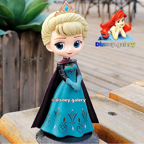 فیگور فروزنfrozen مدل ملکه الساelsa برندqposket جنس سیلیکون خشک و شکننده نیست قابل شستشو و فاقد حساسیت دارای پایه قد ۱۵ سانت
