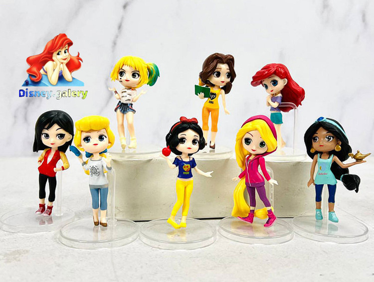 فیگور پرنسسهای دیزنی جنس پیویسی خشک و شکننده نیست قابل شستشو و فاقده حساسیت