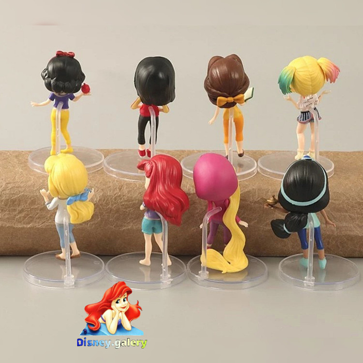 ست ۶ عددی فیگور پرنسسهای دیزنی جنس پیویسی قابل شست و شو و فاقد حساسیت
