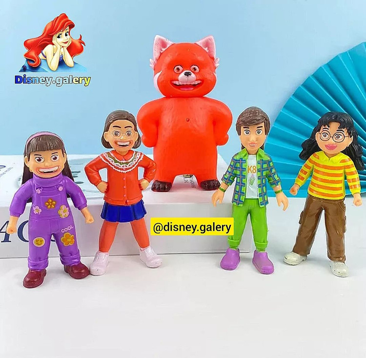 فیگور انیمیشن مدل انیمیشن قرمز شدن ست ۵ عددی جنس پیویسی خشک و شکننده نیست قابل شستشو و فاقد حساسیت