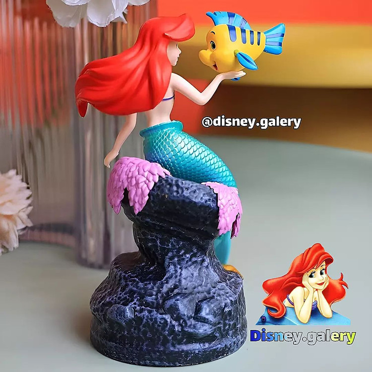 خرید فیگور کلکسیونی دیزنی مدل پری دریایی و صخره ۲۰ سانتی اصل جعبهدار قابل شستشو ضد حساسیت