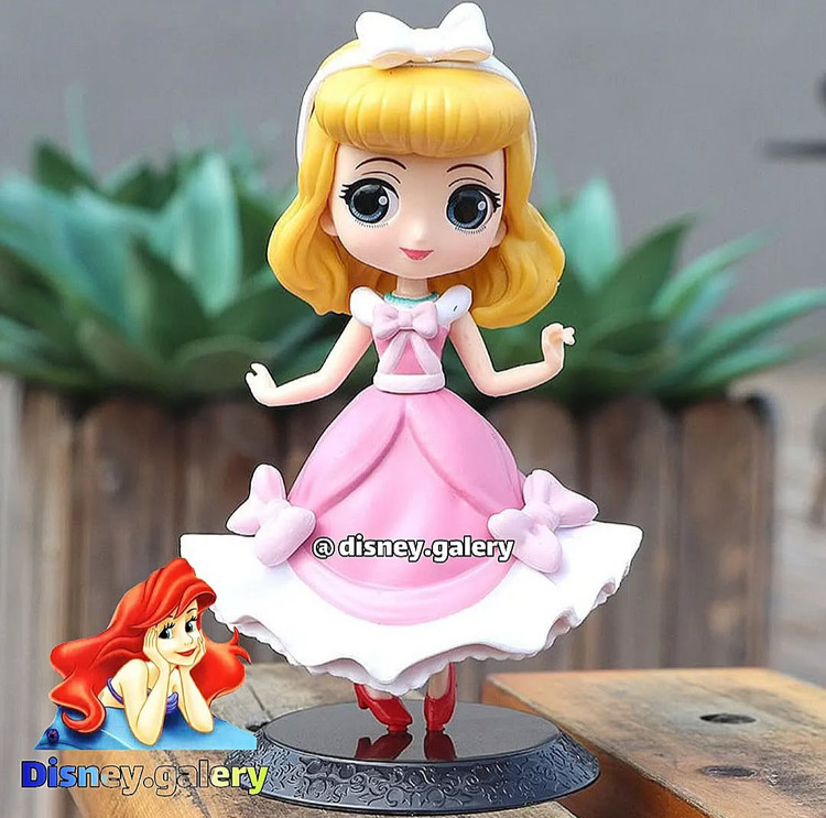 فیگور دیزنی برند کیوپاسکت مدل سیندرلا صورتی ایهدار سیلیکونی شم تیلهای قابل شستشو