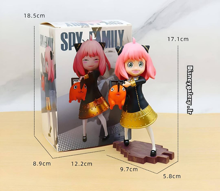 اکشن فیگور انیمه اسپای ایکس فمیلی مدل آنیا فورجر و پوچیتا عبهدار اورجینال