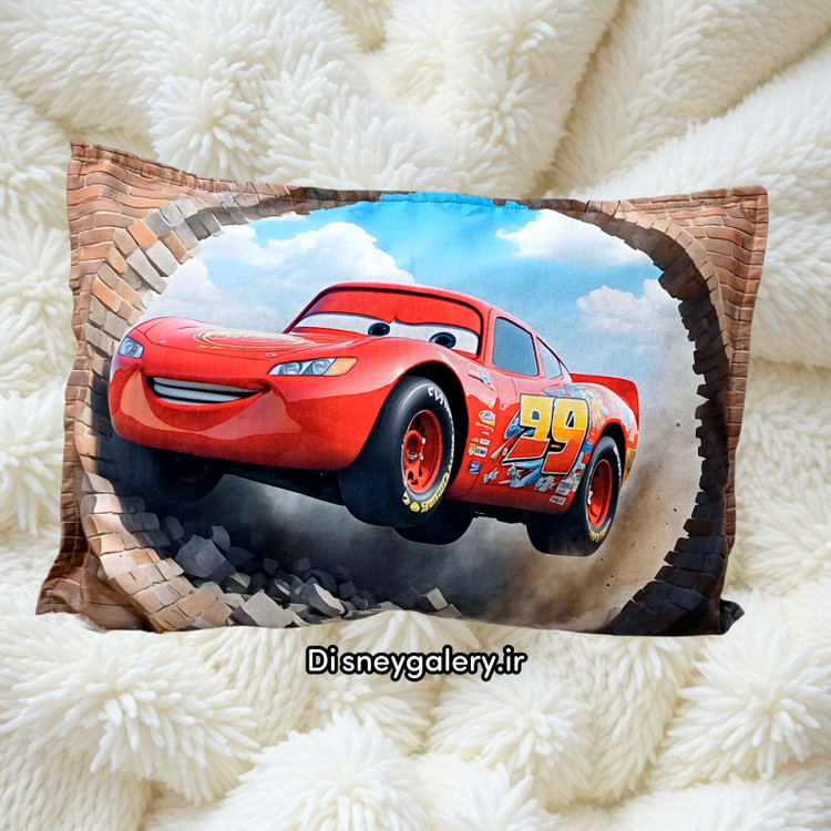 روبالشتی کارتونی پسرونه مخمل دورو وارداتی زیپ مخفی قابل شستشو مدل نیمیشن ماشینهاrhe cars