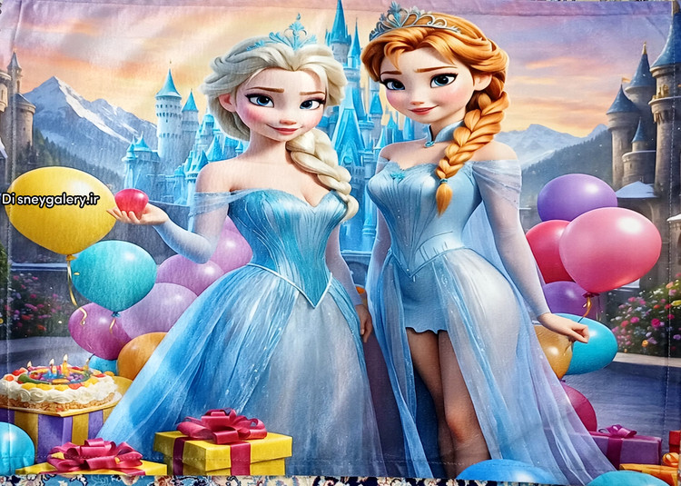 خرید روبالشتی دخترانه سایز بزرگ زیپ مخفی مخمل مدلfrozen
