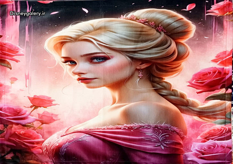 خرید روبالشتی عروسکی دخترونه طرح دیو و دلبرbeauty &the beast مخمل زیپ مخفی سایز بزرگ