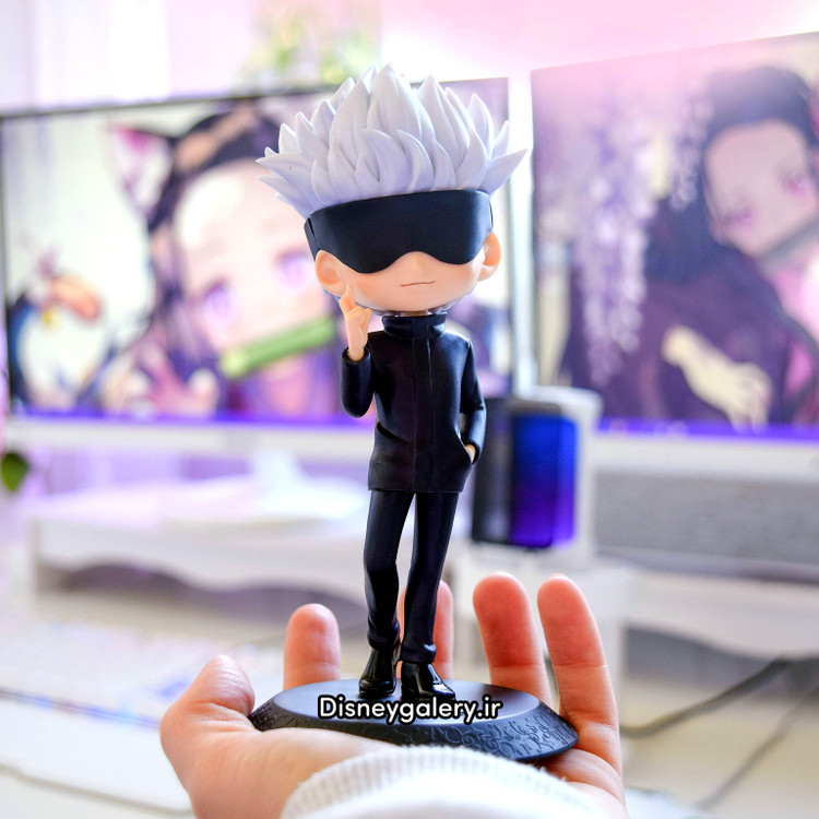 اکشن فیگور کیوپاسکت انیمهای مدل گوجو انیمه جوجوتسو کایسن سیلیکونی پایهدار ۱۵ سانتیمتری