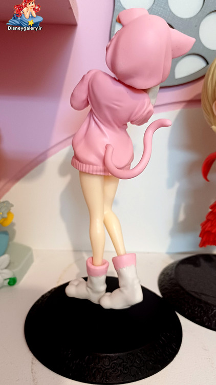 خریداکشن فیگور انیمه ای ریزی رو مدل ساتلا کیوپاسکت ۱۵ سانتی متری پایهدار مدل گربهای