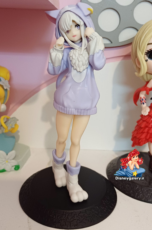 اکشن فیگور کیو پاسکت مدل انیمه ری زیرو re zero جنس سیلیکونی پایهدار