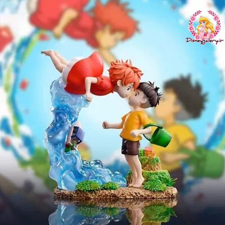 اکشن فیگور انیمهای مدل پونیو و سوسوکهPonyo and Sousuke اورجینال و جعبهدار ارتفاع ۱۴ سانت جنس سیلیکون محکم قابل شست و شو و فاقد حساسیت اورجینال و جعبهدار