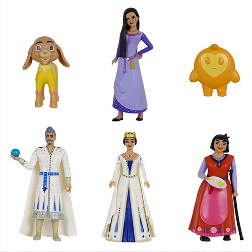 ست ۶عددی فیگور انیمیشن ویش wish جنس پلاستیکی مفصلی مناسب کلکسیون و تزئین کیک تولد قد ۶ تا ۱۴ساتت