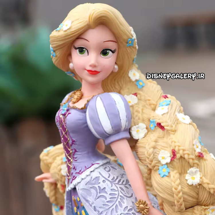 مجسمه فیگور گیسو کمند مدل راپونزل دیزنی سایز بزرگ ۲۰ سانت ارتفاع با کیفیت خوش ساخت و با جزئیات دقیق و کامل مناسب تکمیل کلکسیون و دکوری بازی کودک و نوجوان بهترین هدیه برای دوستداران رنسسهای دیزنی