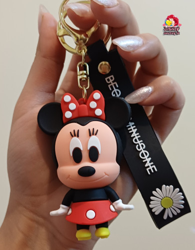 خرید و قیمت جاکلیدی فانتزی عروسکی سیلیکونی طرح مینی موس دیزنی قد ۱۱ سانت جاکلیدی و آویز کیف ساخت تایلند وارداتی اورجینال با کیفیت قابل شستشو ضد حساسیت