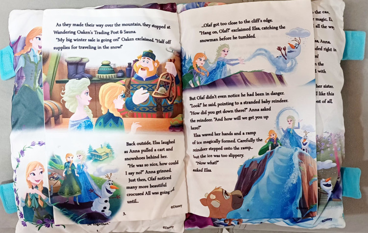 بالشت کتاب داستانی دیزنی مدل فروزن السا و آنا جنس پارچهای سایز متوسط وارداتی کیفیت درجه ۱ قیمت مناسب مناسب بالشت کودک و نوجوان خوانش و یادگیری و تقویت زبان انگلیسی زبان کتاب زبان اصلی انگلیسی