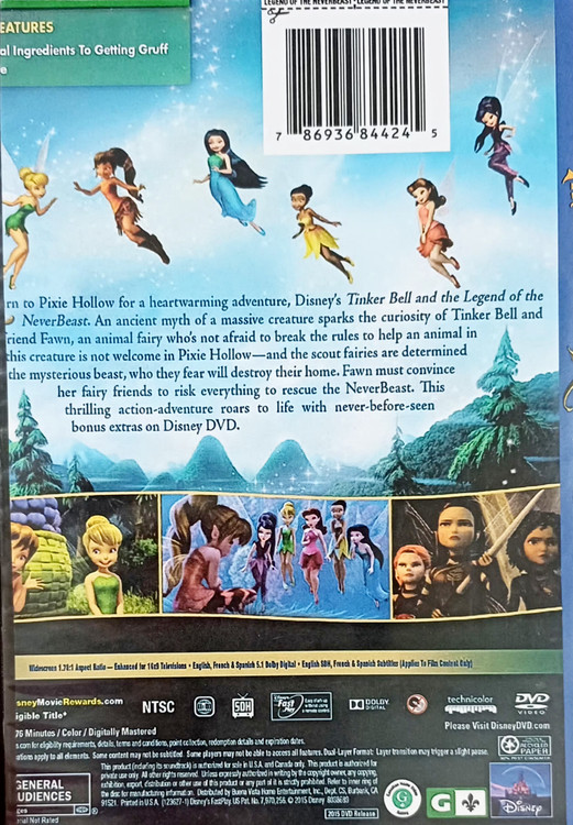 DVDتینکربل tinker bell انیمیشن ماجراهای تینکربل دوبله و زیرنویس قابل پخش