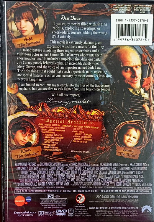 خریدانلاین فیلم جیم کری به نام وقایع ناگوارداستان های لمونی اسنیکت کاورکتابی