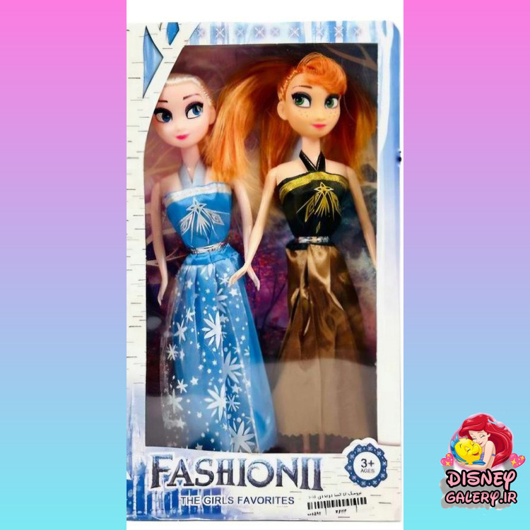 خرید آنلاین عروسک السا و آنا مدل فروزن مدل باربی قد ۳۰ سانتی متر مناسب بازی کودک و نوجوان