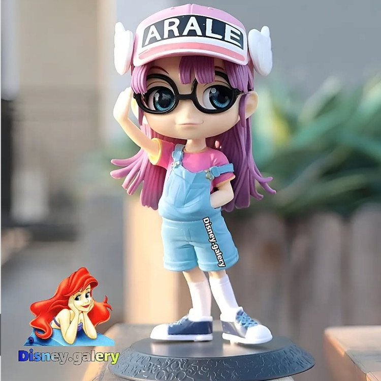 فیگور انیمهای مدل انیمه آراله از انیمه دکتر اسلامپ قد ۱۵ سانت برند کیوپاسکتqposket مناسب برای تکمیل کلکسیون و دکوری تزیین کیک تولد بهترین هدیه برای انیمه بازها جنس پیویسی و سیلیکون فشرده درجه یک و با کیفیت قابل شست و شو وارداتی ساخت کشور چین