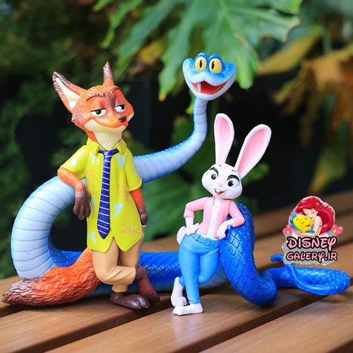 ست سه عددی فیگور زوتوپیا zootopiaمدل جودی نیک و مارقیمت عالی ارسال فوری کیفیت درجه۱