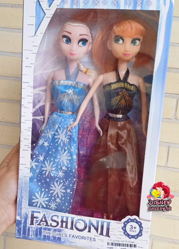 خرید آنلاین عروسک السا و آنا مدل فروزن مدل باربی قد ۳۰ سانتی متر مناسب بازی کودک و نوجوان