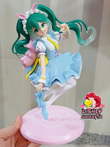 فیگور کلکسیونی انیمهای مدل انیمه هاتسون میکوhatsunemiku ارتفاع ۲۱ سانتی مترجنسpvcوسلیکون فشرده درجه۱ وباکیفیت مناسب برای تکمیل کلکسیون و انواع دکوری تزیین کیک تولد بهترین هدیه برای اوتاکوها